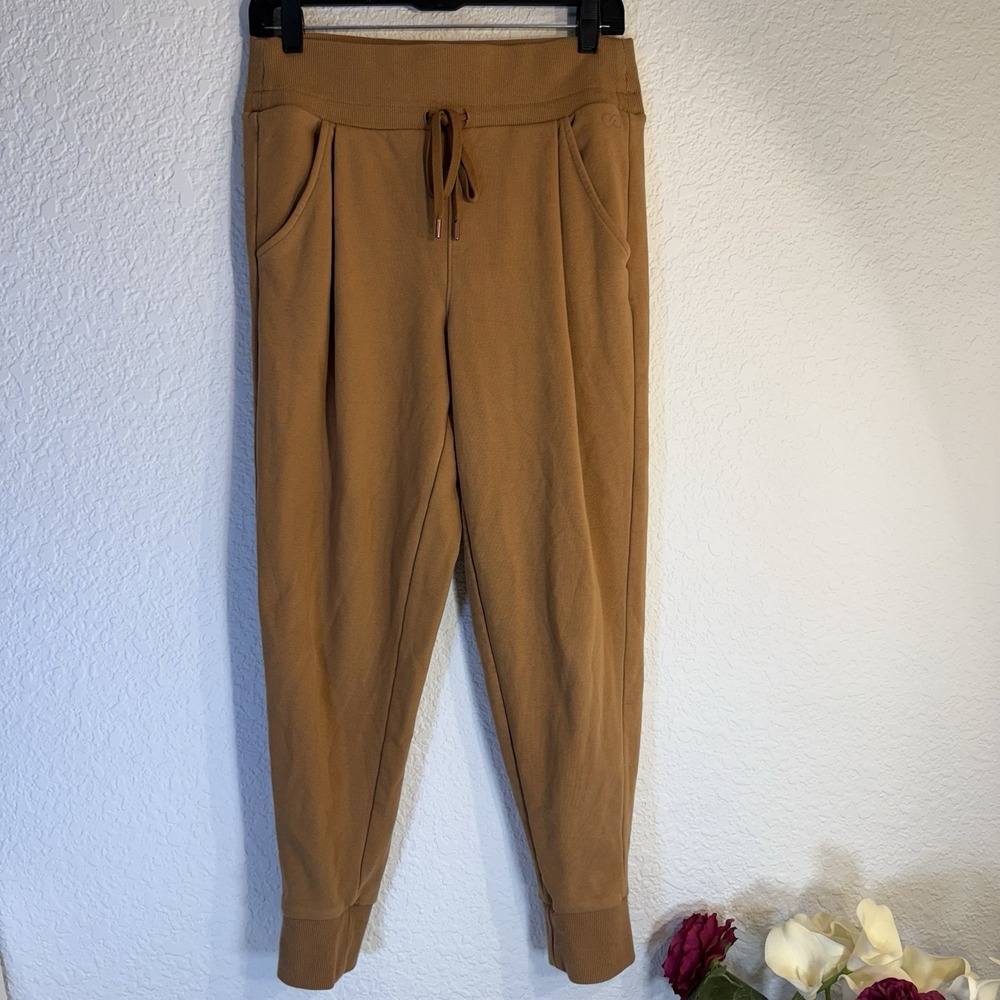 CALIA Women's French Terry Jogger Pants Lion (Camel)‎ Small